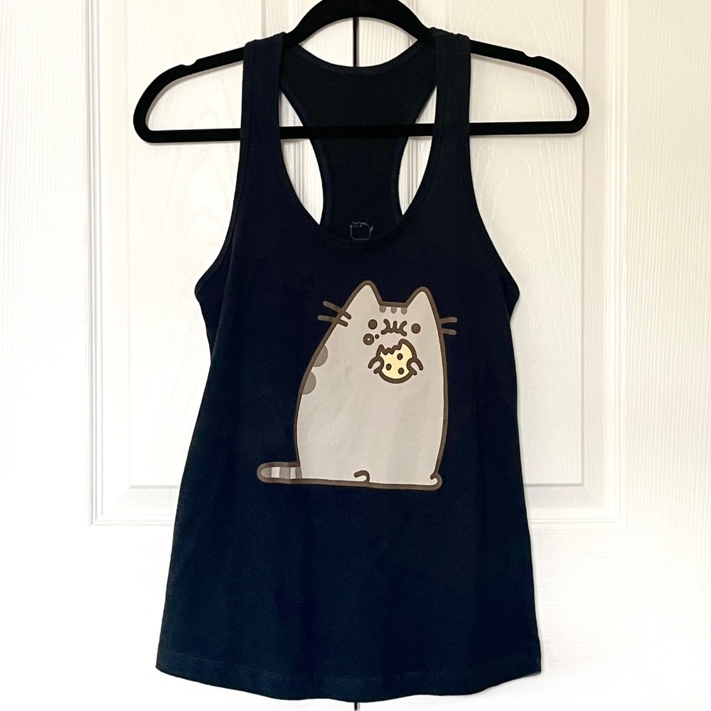 Pusheen Cookie Snacks Tank Top Kawaii Cat Anime